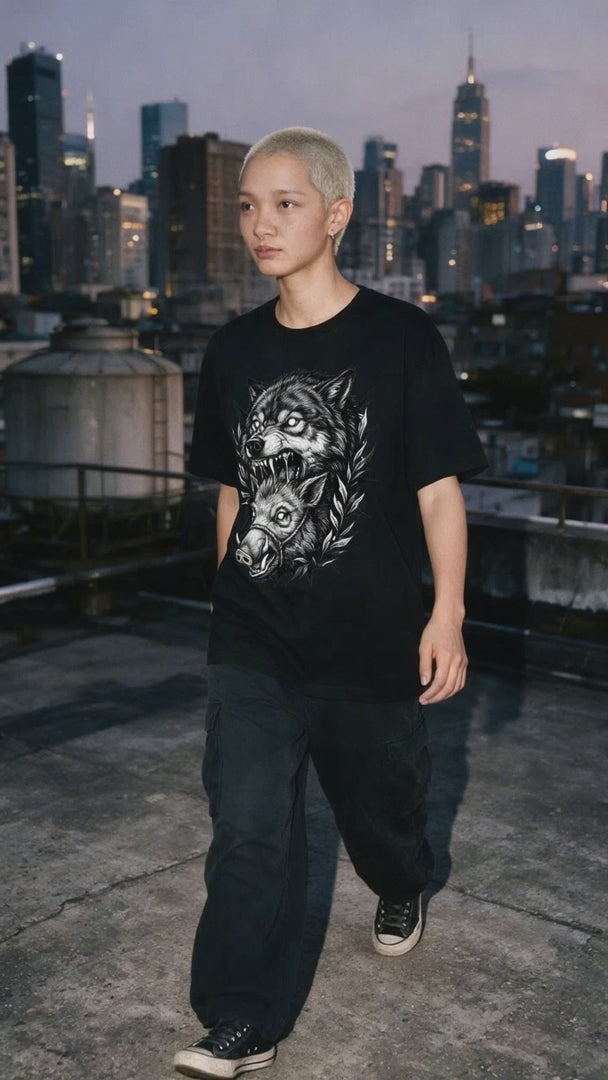 Wolf Bite T-Shirt on-model video — Urban Kong