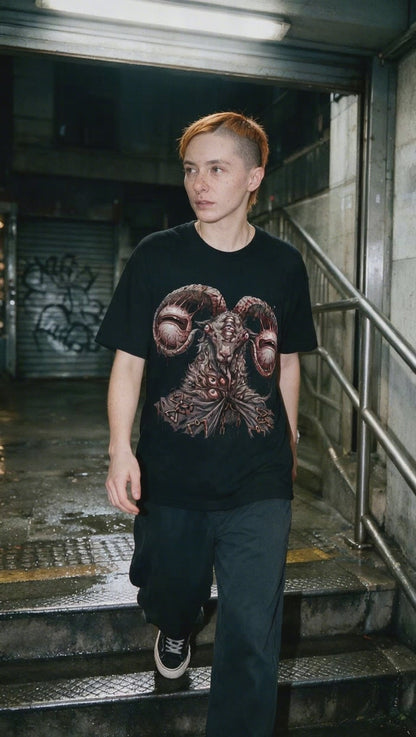 Devil Goat T-Shirt on-model video — Urban Kong