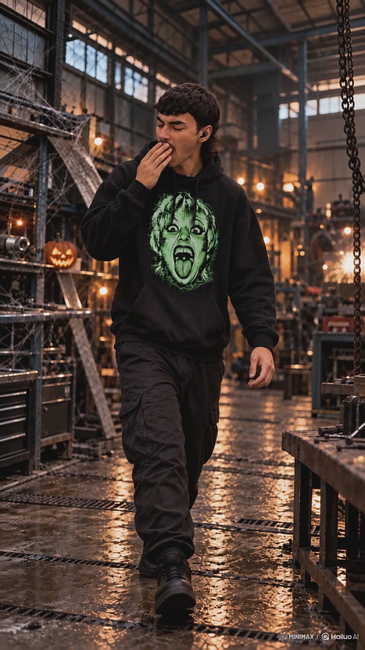 Green Scream T-Shirt on-model video — Urban Kong