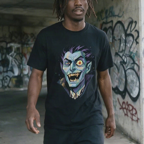 Vampire Grin T-Shirt on-model video — Urban Kong