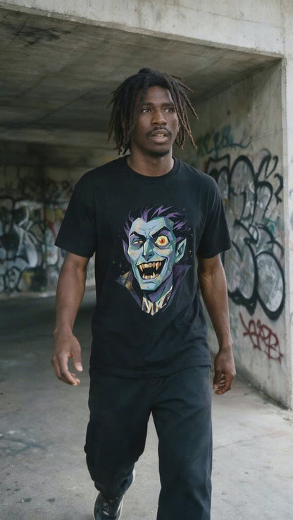 Vampire Grin T-Shirt on-model video — Urban Kong