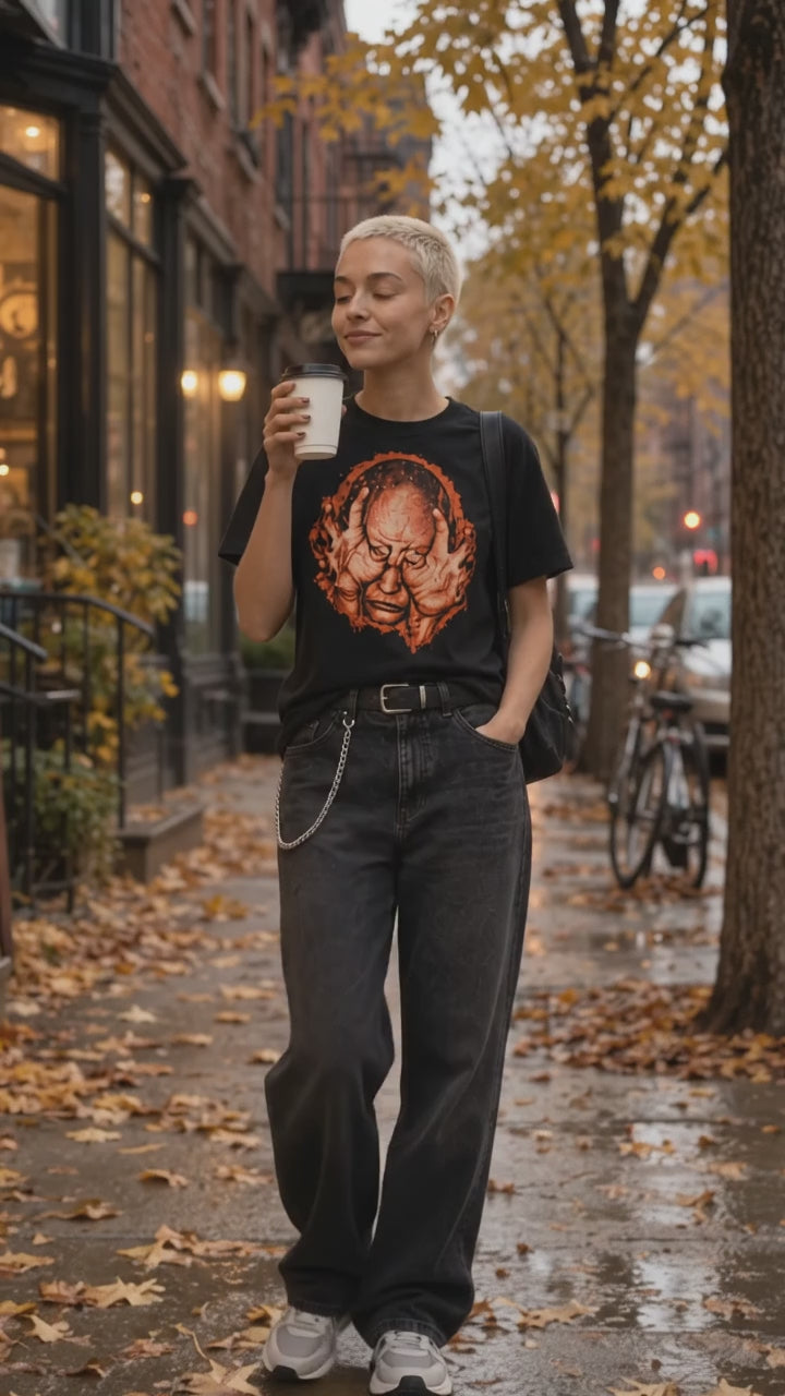 Orange Nightmares T-Shirt on-model video — Urban Kong