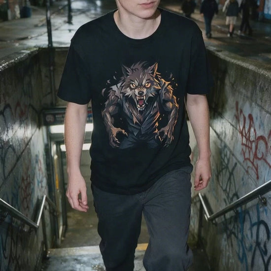 Werewolf T-Shirt on-model video — Urban Kong