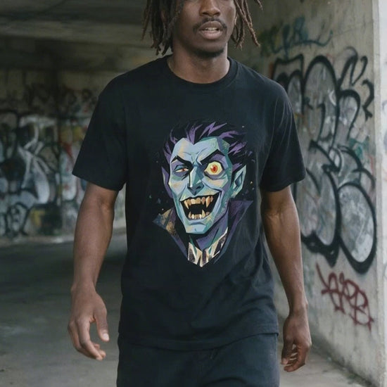 Vampire Grin T-Shirt on-model video — Urban Kong