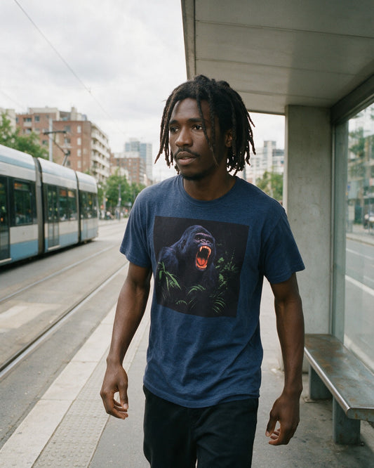 Savage Strength T-Shirt worn on the street — Urban Kong