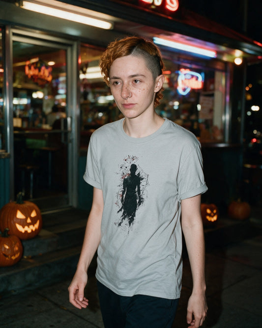 Scary Hidden Force  T-Shirt worn on the street — Urban Kong