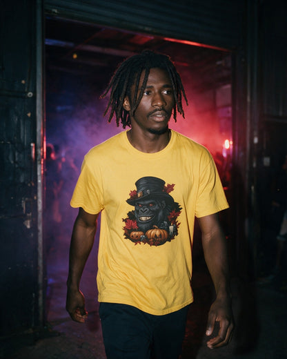 Spooky Gent T-Shirt worn on the street — Urban Kong