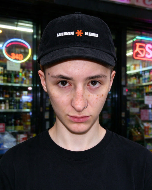 Spread Mark Cap worn on the street — Urban Kong