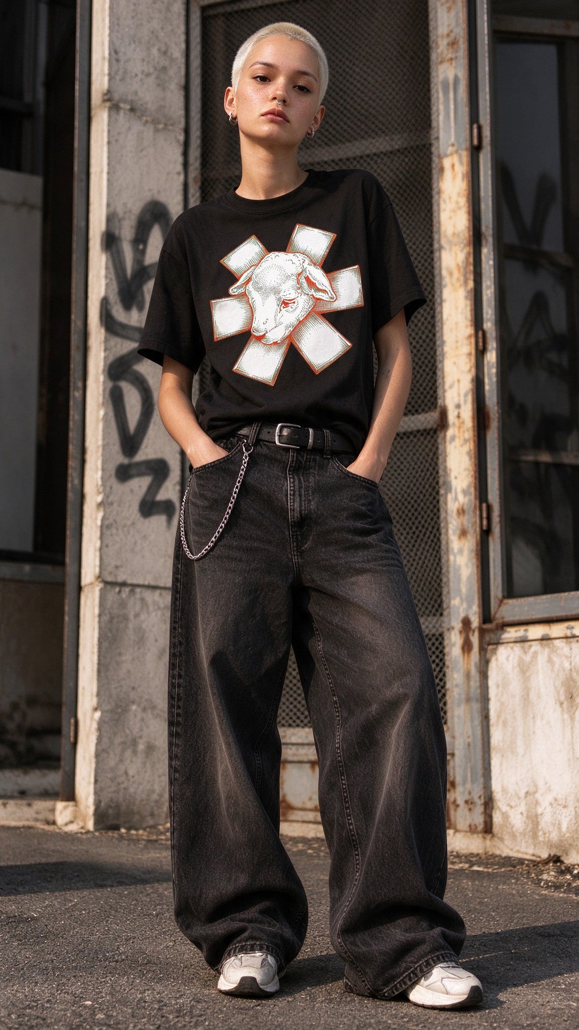 Wild Lamb T-Shirt worn on the street — Urban Kong