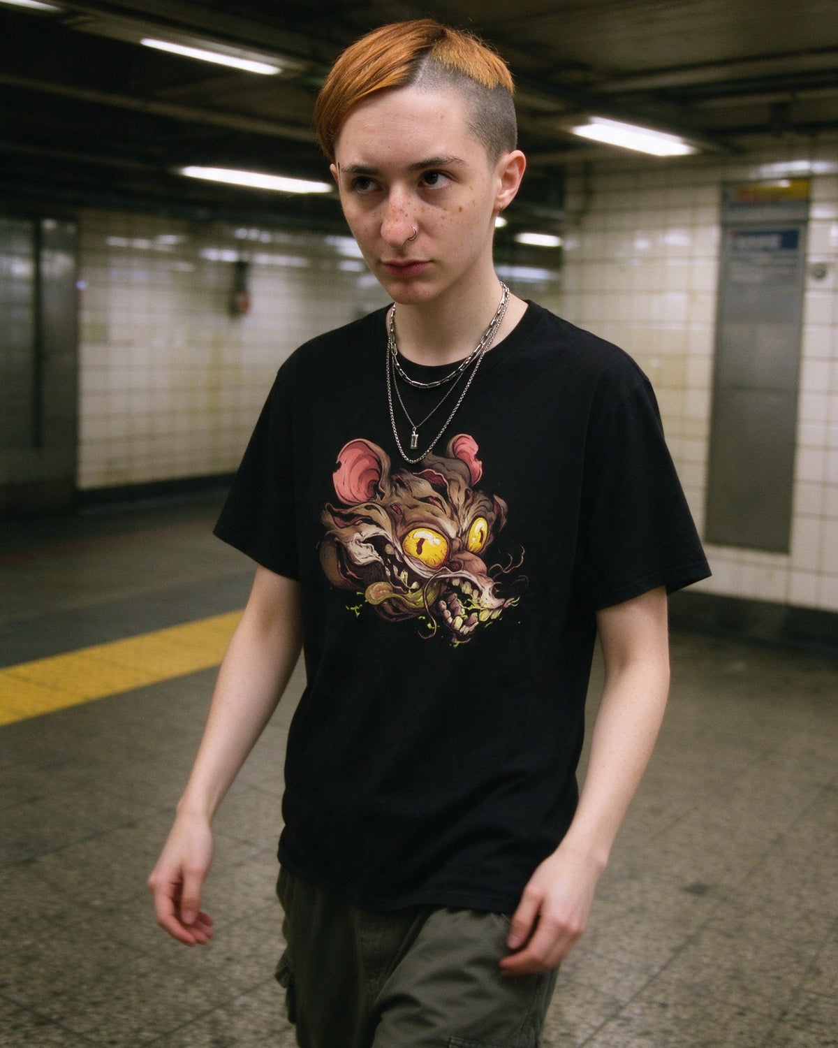 Rabid Rat T-Shirt worn on the street — Urban Kong