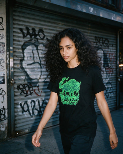 Phantom Bison T-Shirt worn on the street — Urban Kong