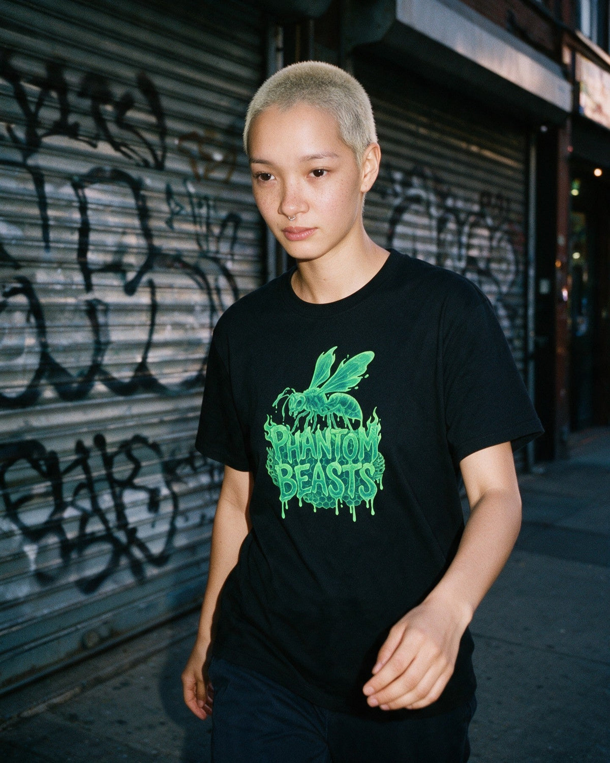 Phantom Wasp T-Shirt worn on the street — Urban Kong