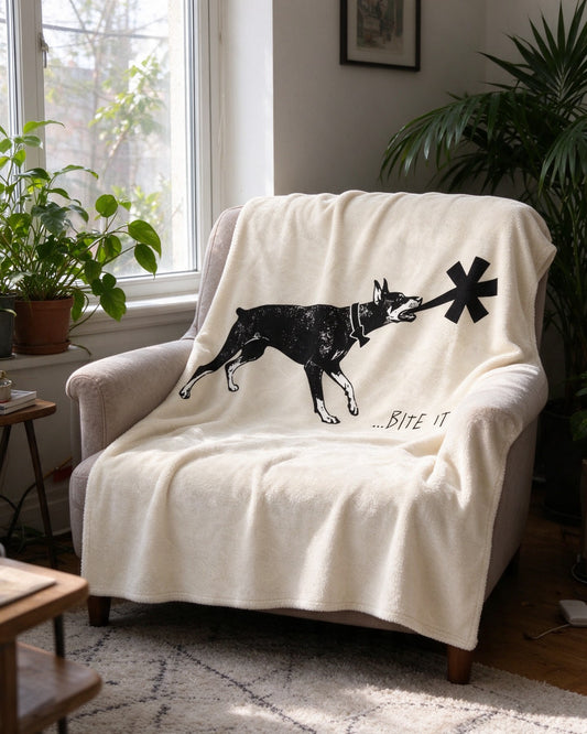 Dober Bite Blanket in use — Urban Kong