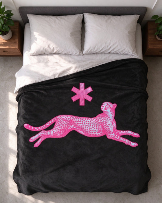Neon Leopard Blanket still life — Urban Kong