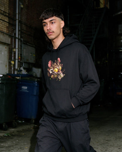 Rabid Rat Hoodie worn on the street — Urban Kong
