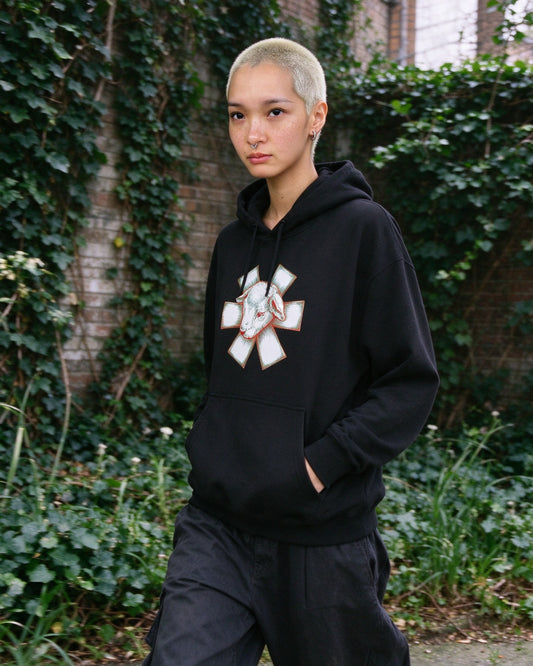 Wild Lamb Hoodie worn on the street — Urban Kong