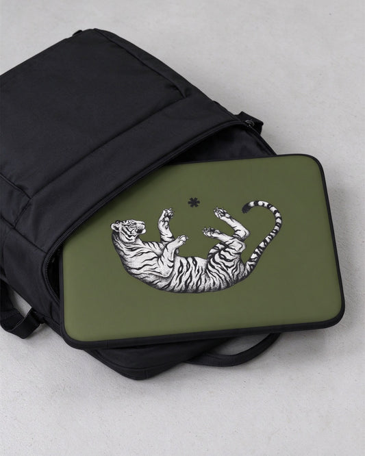 Falling Tiger Laptop Sleeve still life — Urban Kong