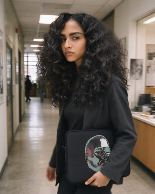 Forged for Glory Laptop Sleeve in use — Urban Kong