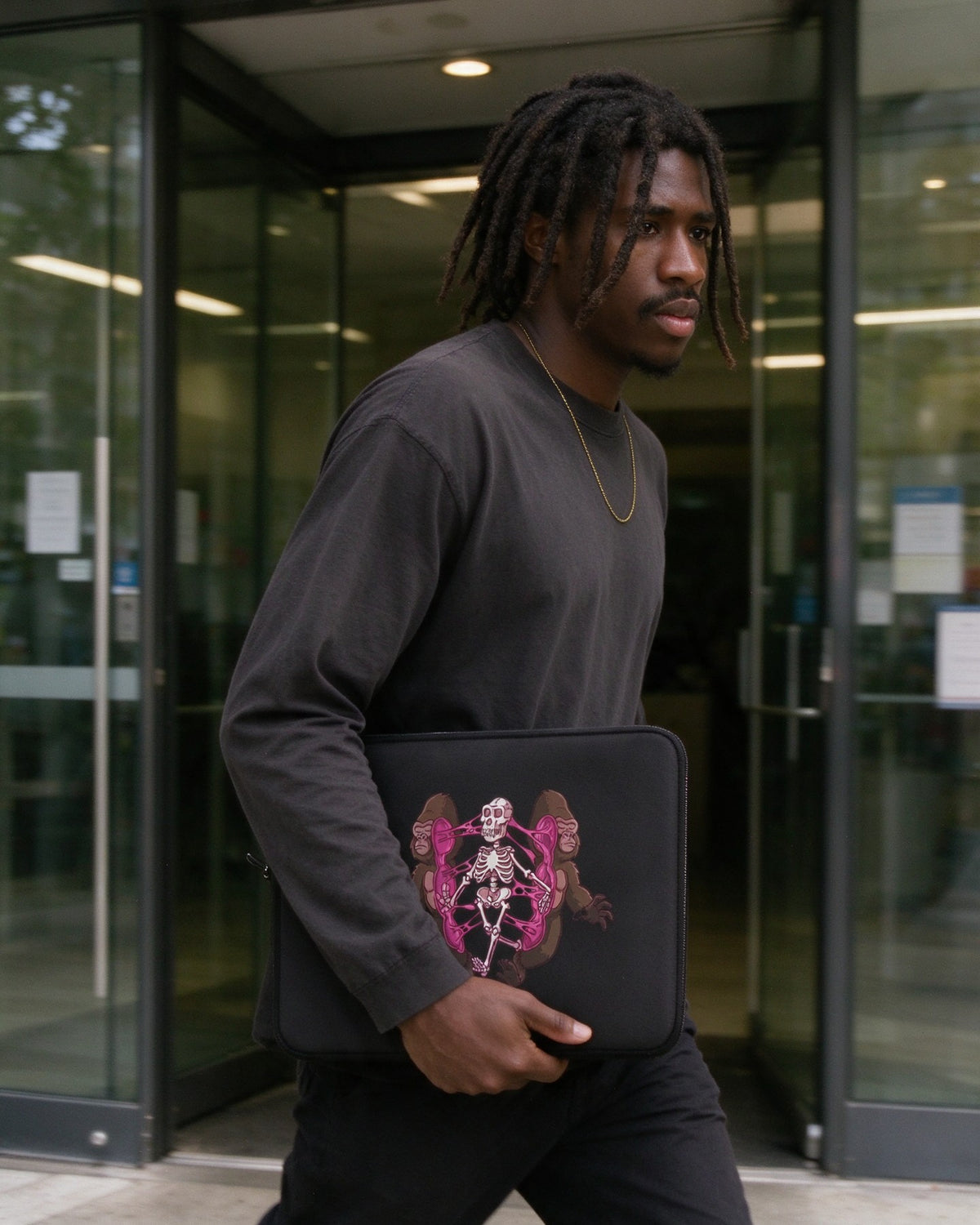 Kong Anatomy Laptop Sleeve in use — Urban Kong
