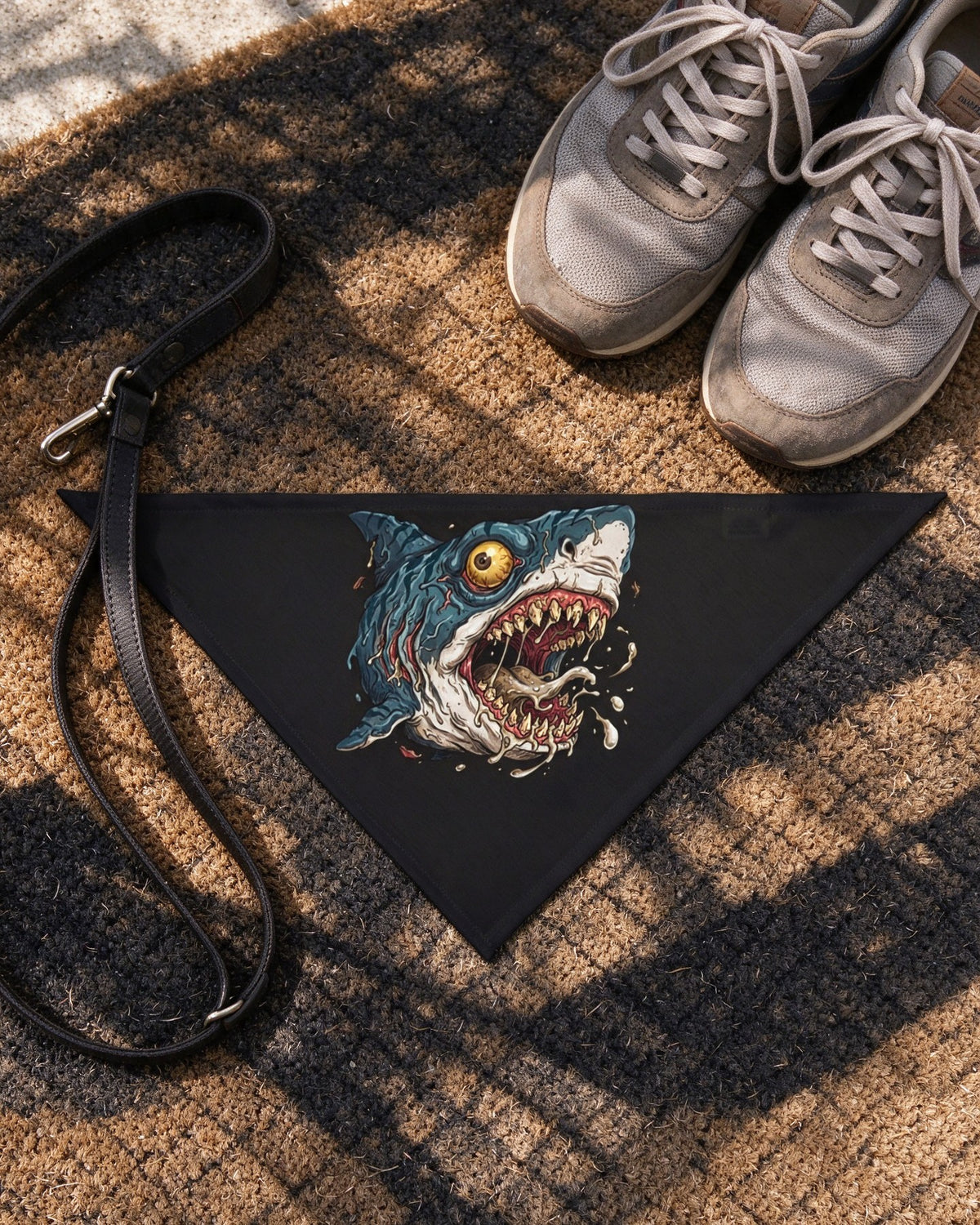 Psycho Shark Pet Bandana still life — Urban Kong