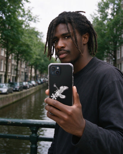 Falcon Strike Phone Case in use — Urban Kong