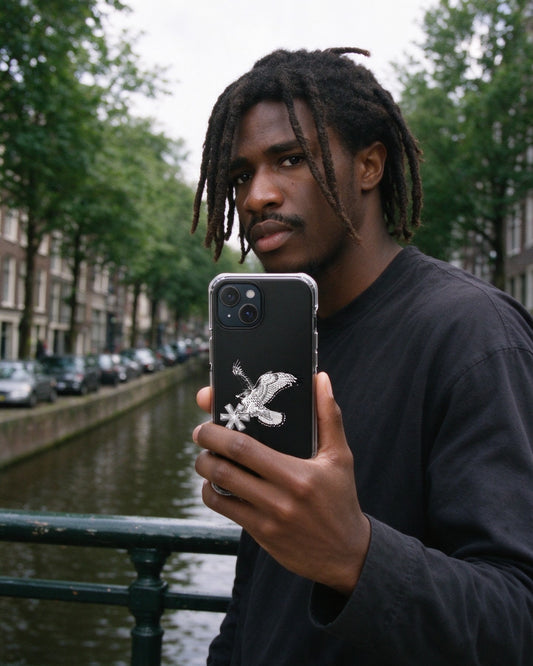 Falcon Strike Phone Case in use — Urban Kong