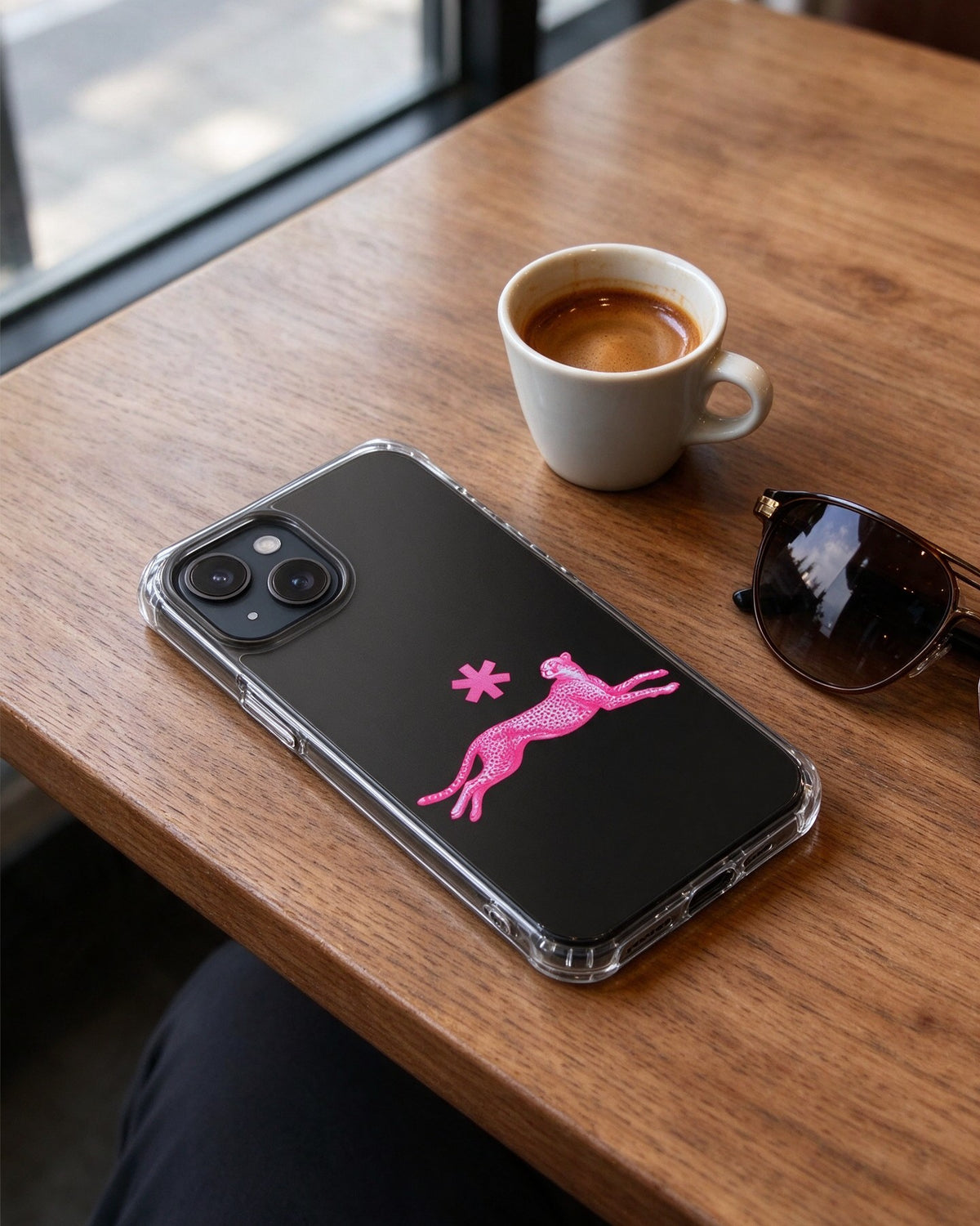 Neon Leopard Phone Case still life — Urban Kong
