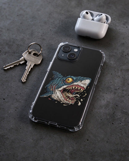 Psycho Shark Phone Case still life — Urban Kong
