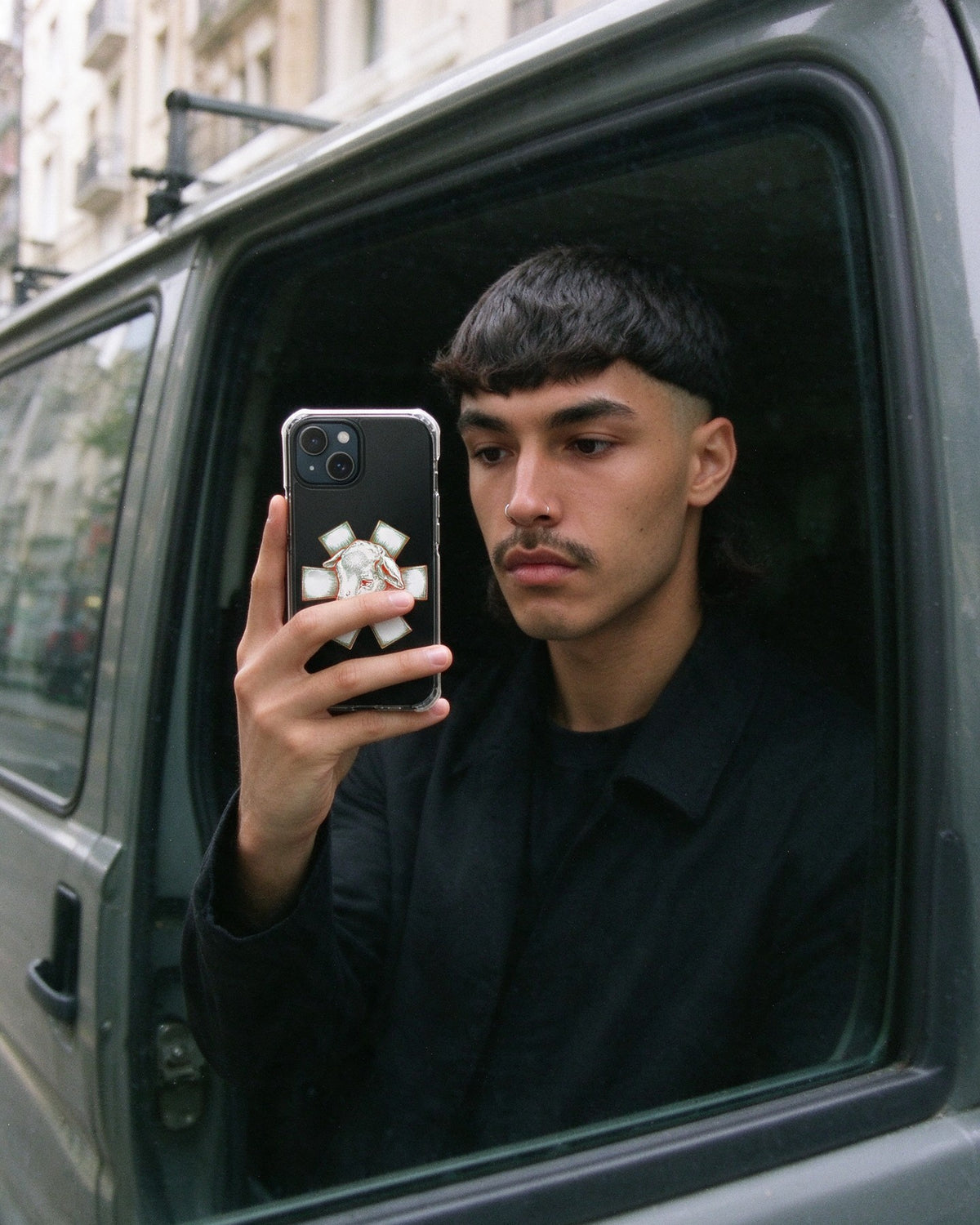 Wild Lamb Phone Case in use — Urban Kong