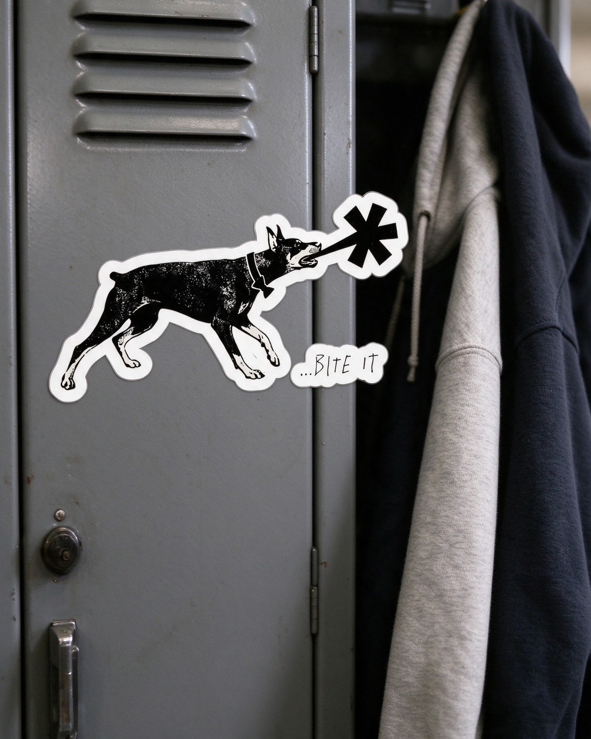 Dober Bite Sticker in use — Urban Kong
