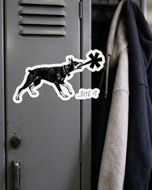 Dober Bite Sticker in use — Urban Kong