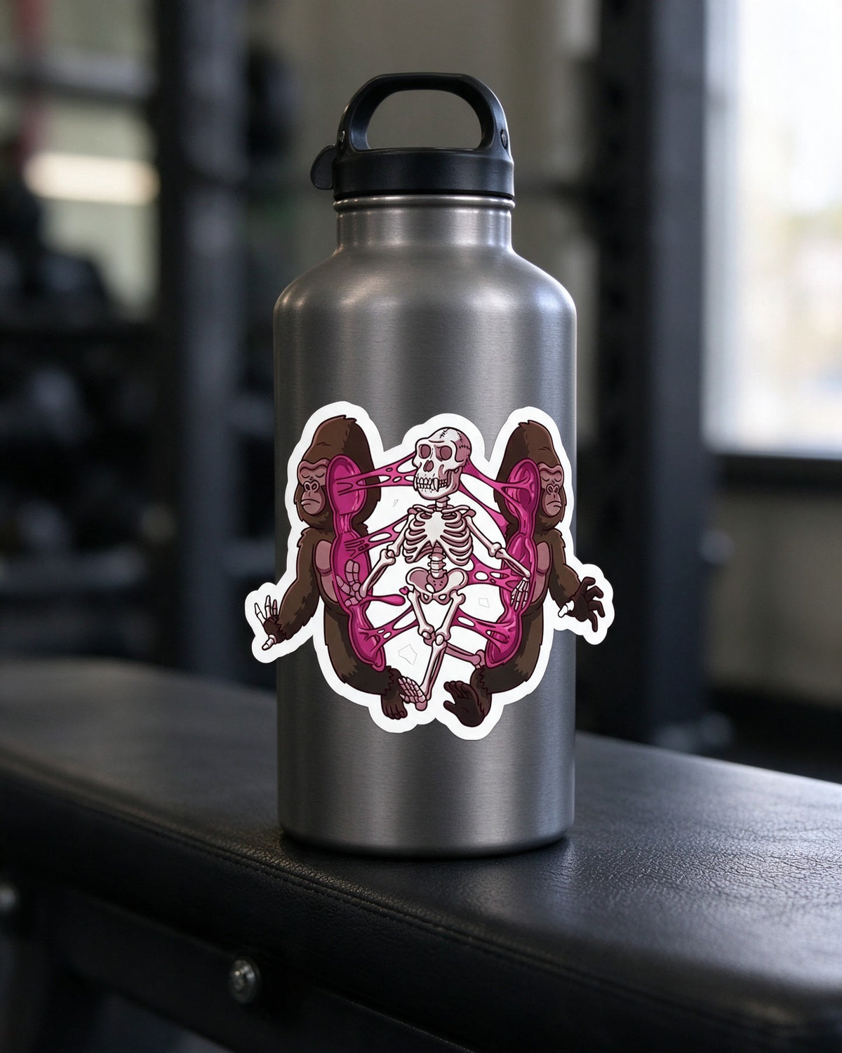 Kong Anatomy Sticker in use — Urban Kong