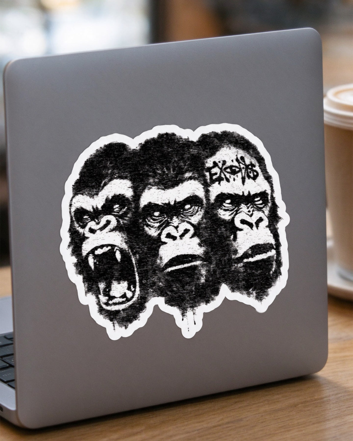 Kong Trinity Sticker in use — Urban Kong