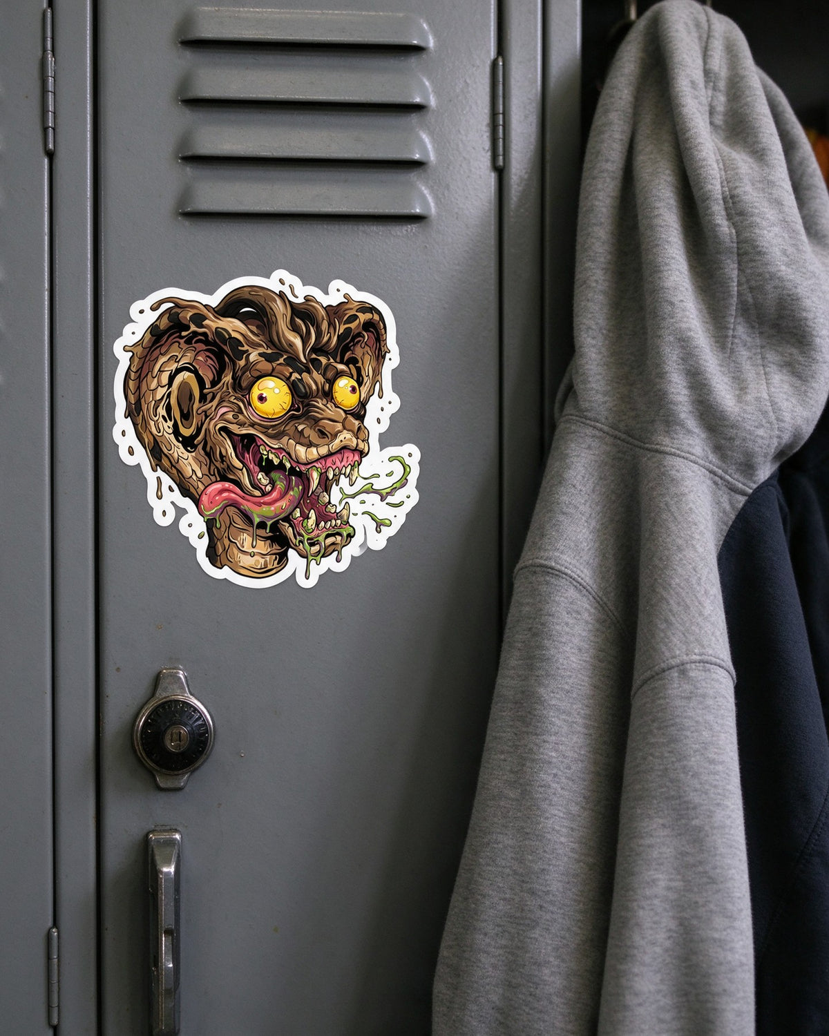 Psycho Snake Sticker in use — Urban Kong