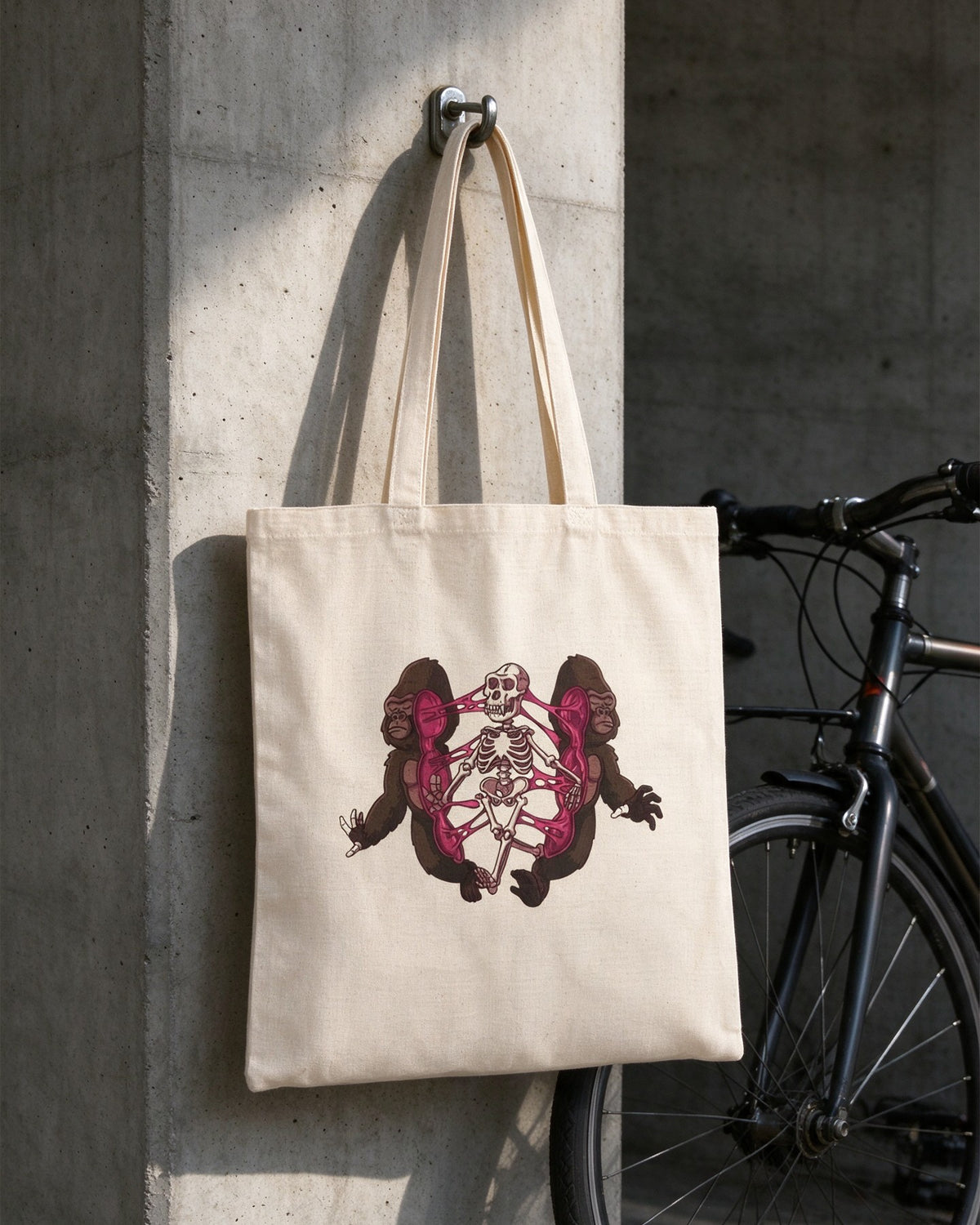 Kong Anatomy Tote Bag still life — Urban Kong