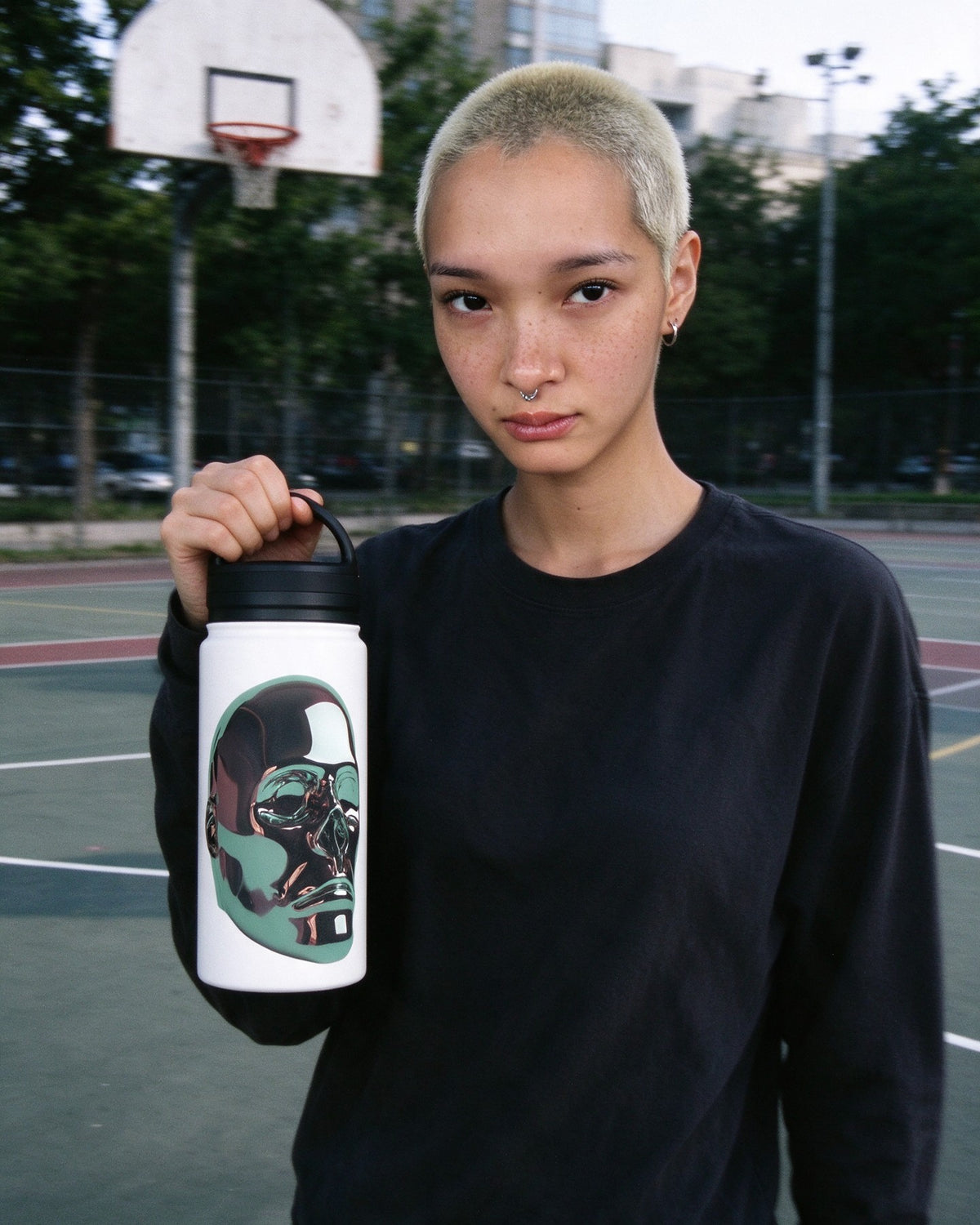 Forged for Glory Water Bottle in use — Urban Kong