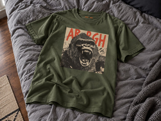 Arrgh Kong T-Shirt flat lay mockup — Urban Kong