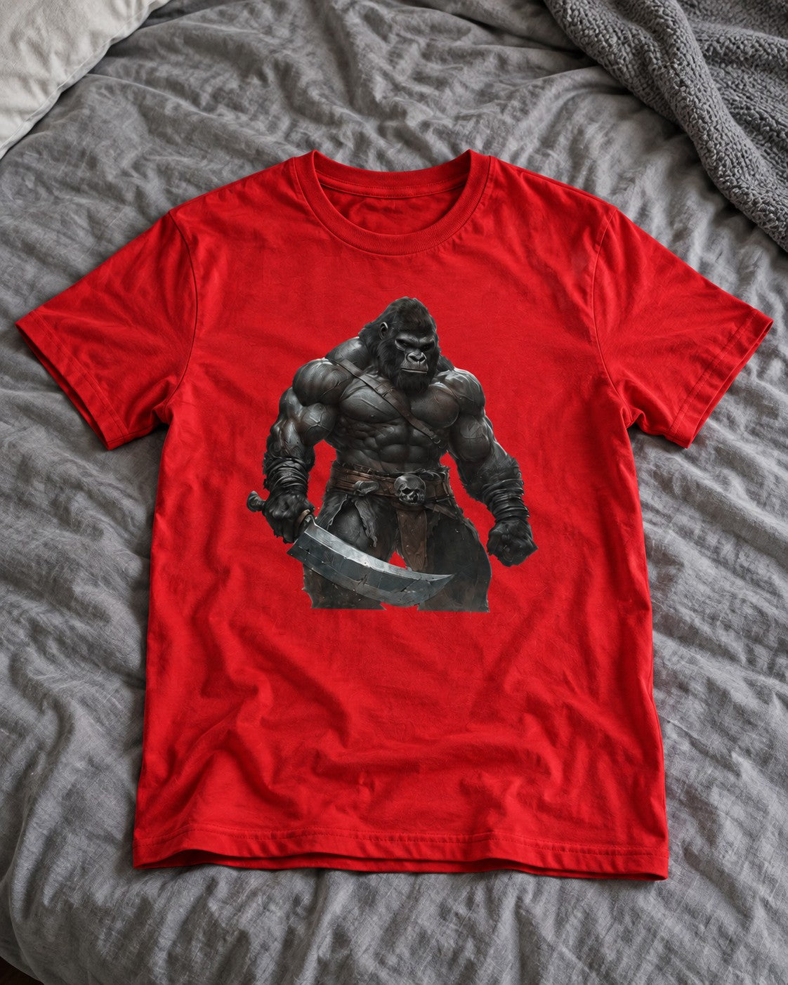Fjord Fury T-Shirt flat lay mockup — Urban Kong