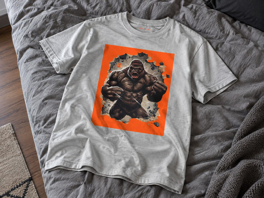 Kong Unleashed T-Shirt flat lay mockup — Urban Kong