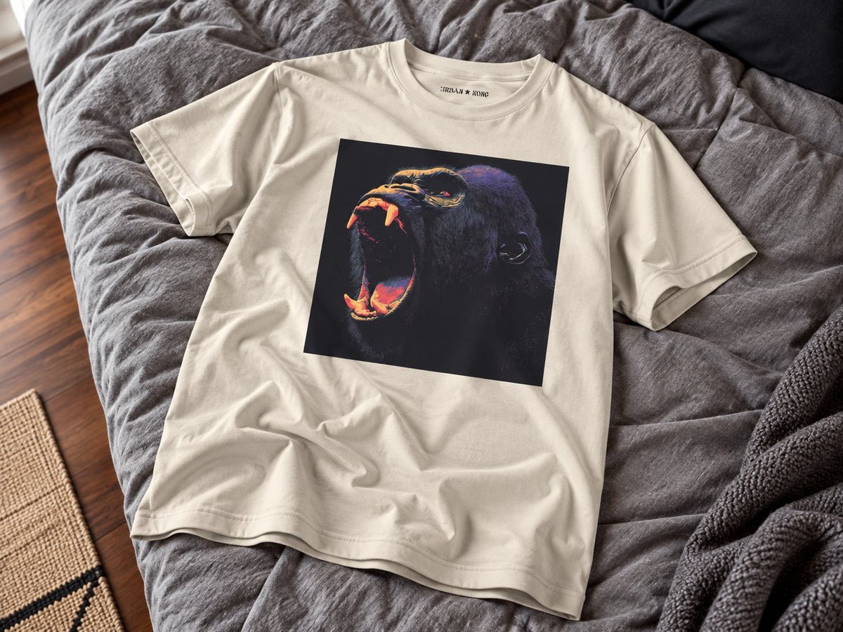 Wild Fury Kong T-Shirt flat lay mockup — Urban Kong