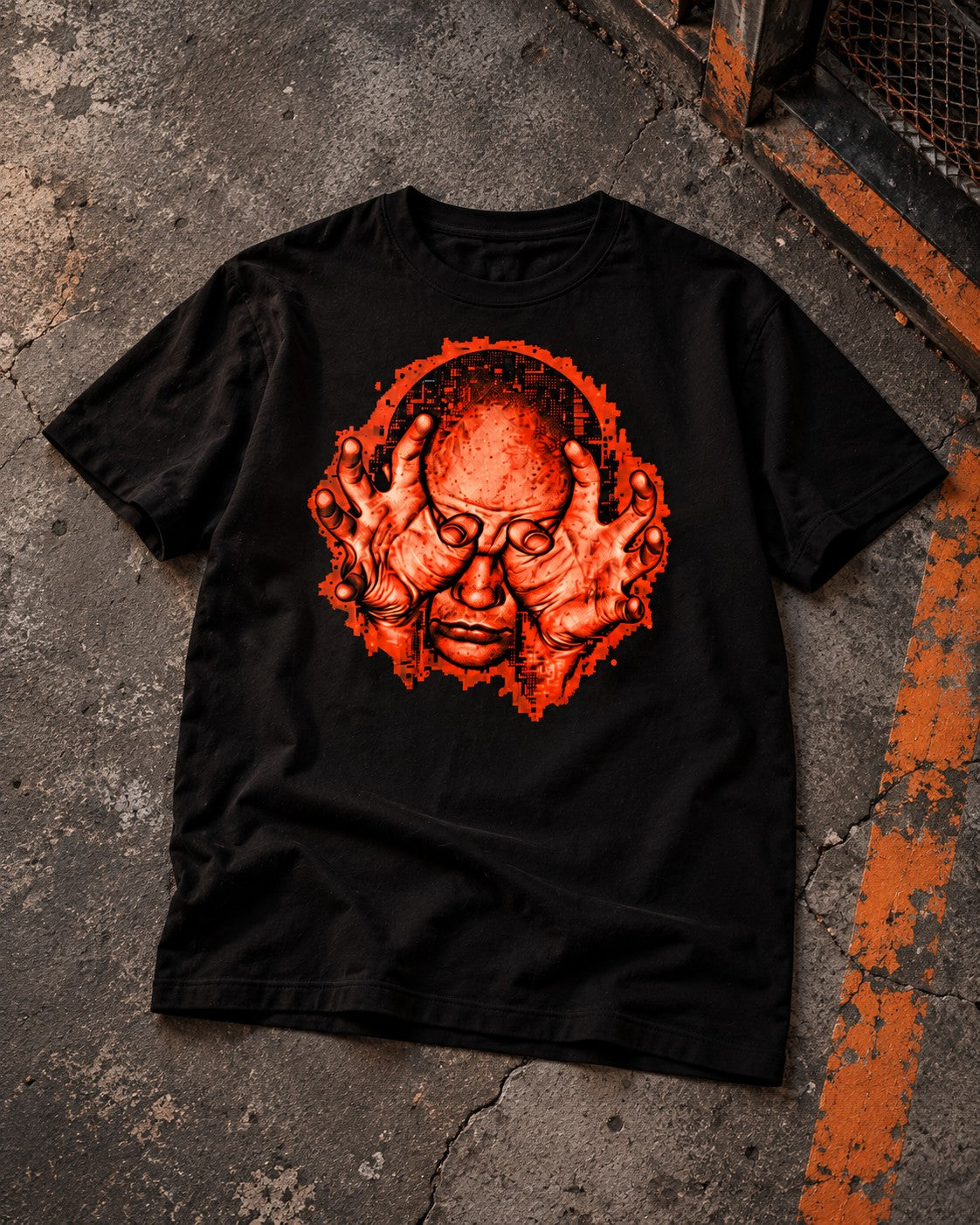 Orange Nightmares T-Shirt still life — Urban Kong
