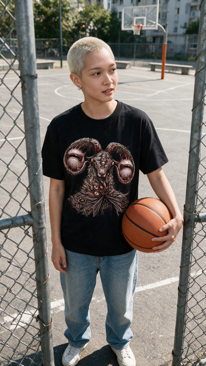 Devil Goat T-Shirt worn in the city — Urban Kong