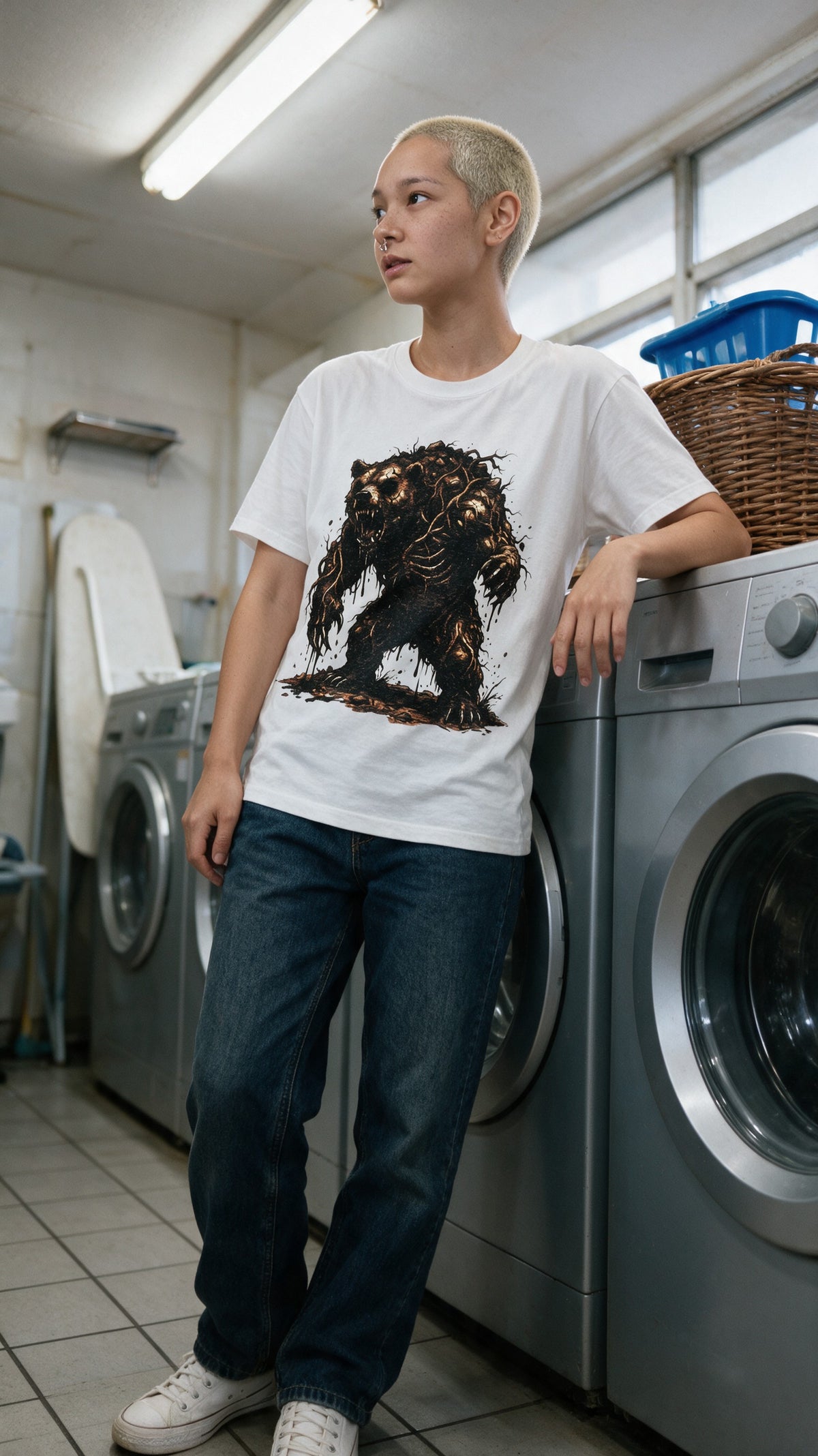 Mud Bear T-Shirt worn on the street — Urban Kong