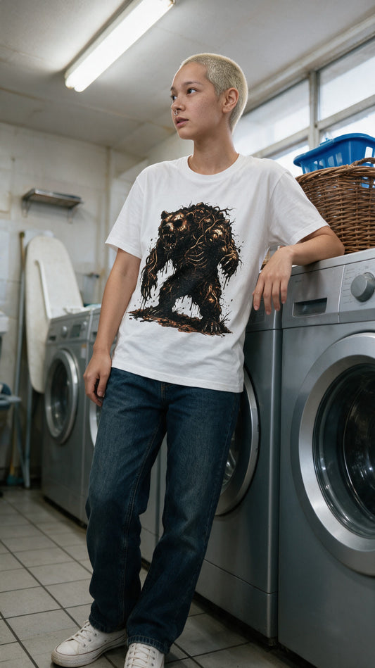 Mud Bear T-Shirt worn on the street — Urban Kong