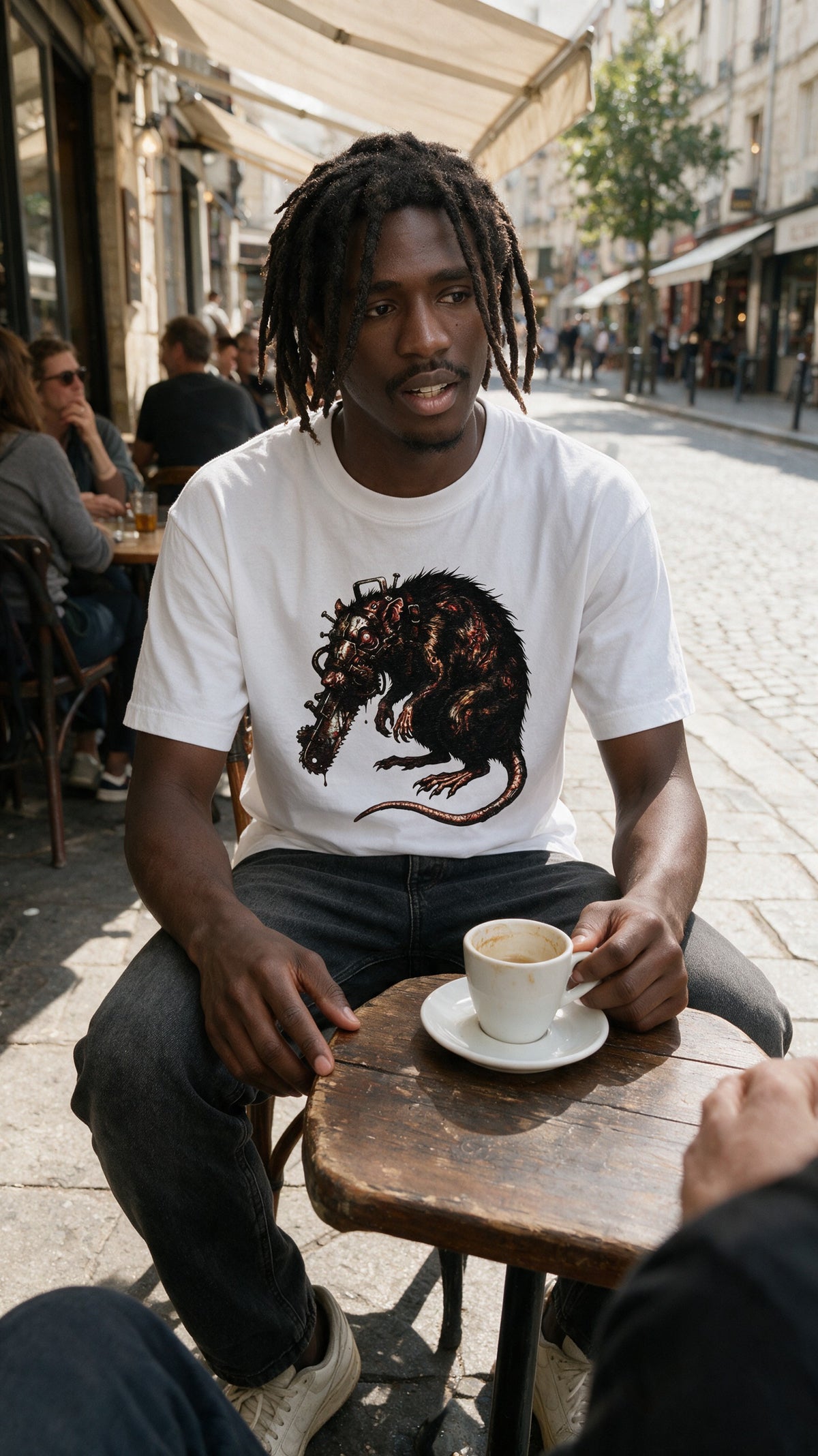Horror Rat T-Shirt worn on the street — Urban Kong