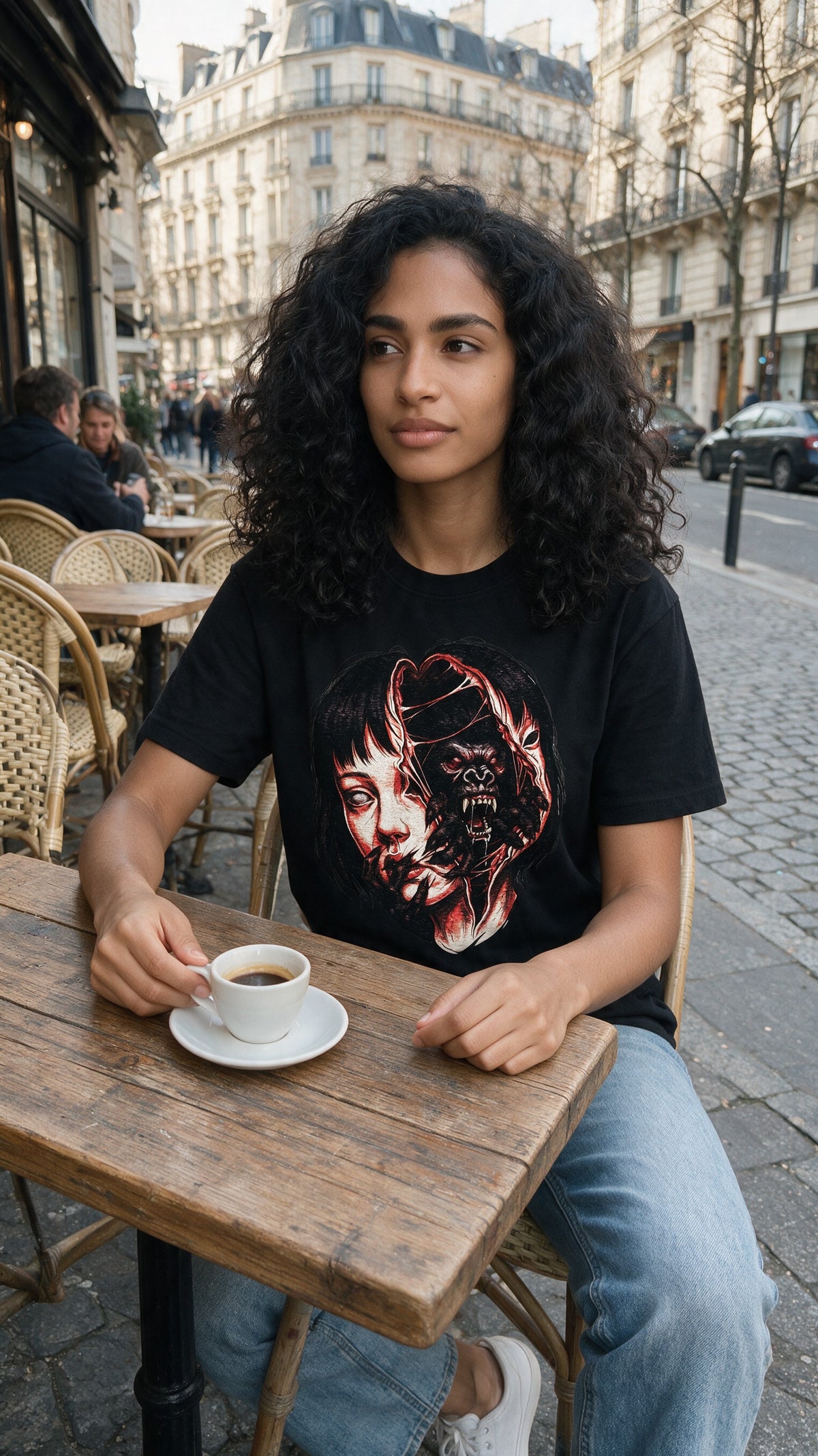 Hidden Kong T-Shirt worn on the street — Urban Kong