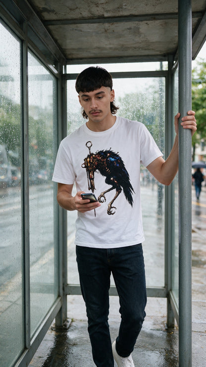 Horror Vulture T-Shirt worn on the street — Urban Kong
