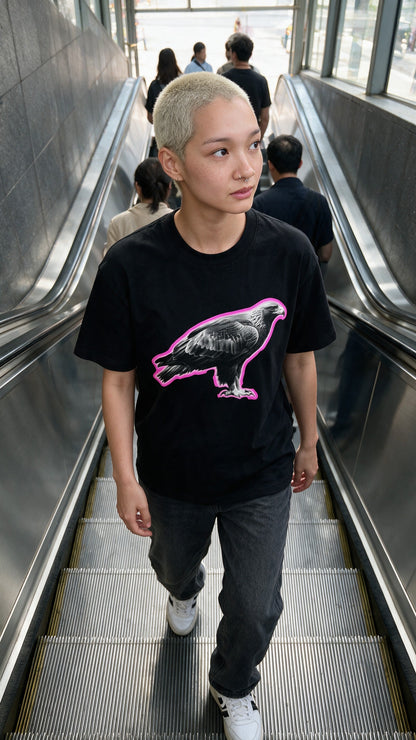 Glow Falcon T-Shirt worn on the street — Urban Kong