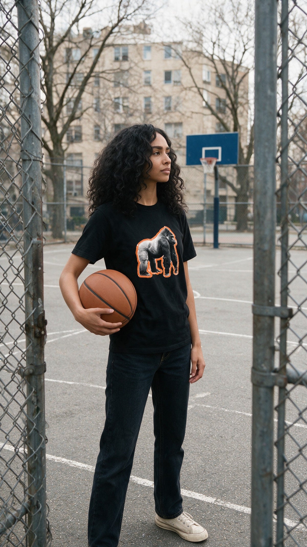 Glow Gorilla T-Shirt worn on the street — Urban Kong