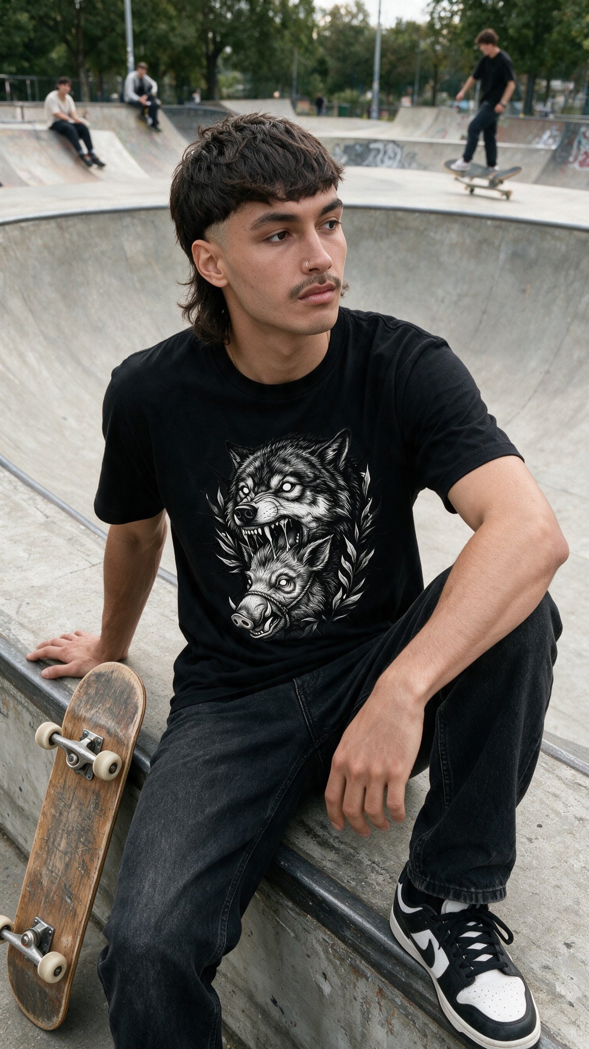 Wolf Bite T-Shirt worn on the street — Urban Kong